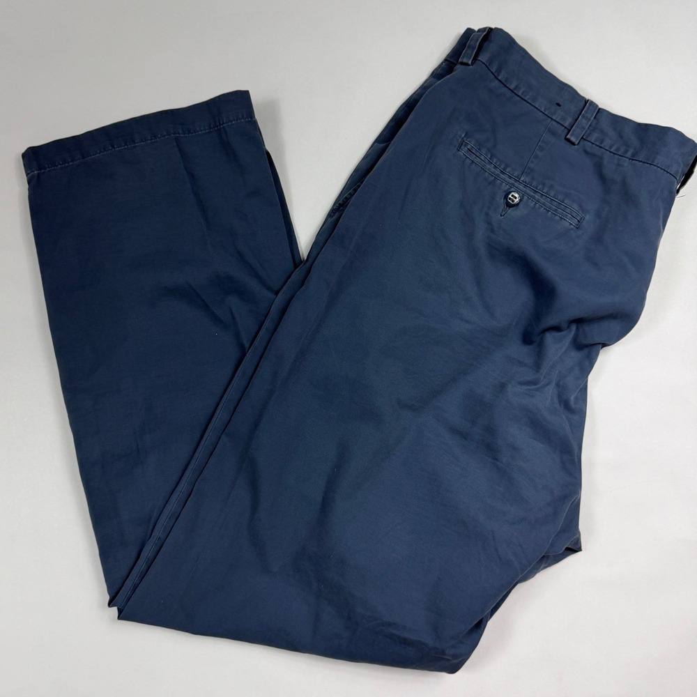 Vintage Brooks Brothers Sport Mens 42x32 Chinos Blue Cotton Hong Kong